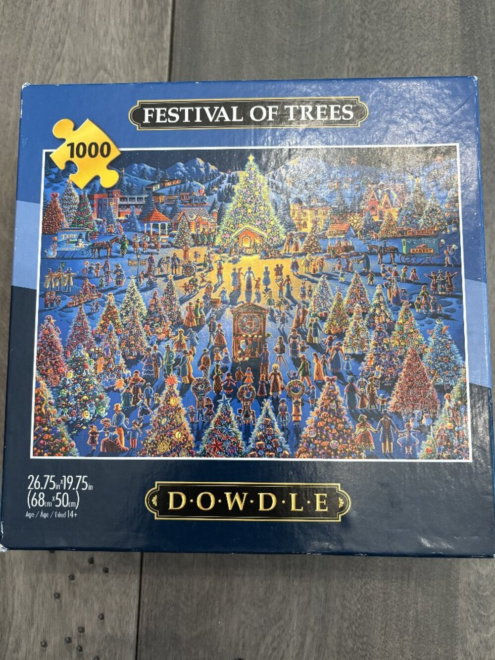DOWDLE 1000 piece jigsaw puzzle "Festival of Trees"-NEW